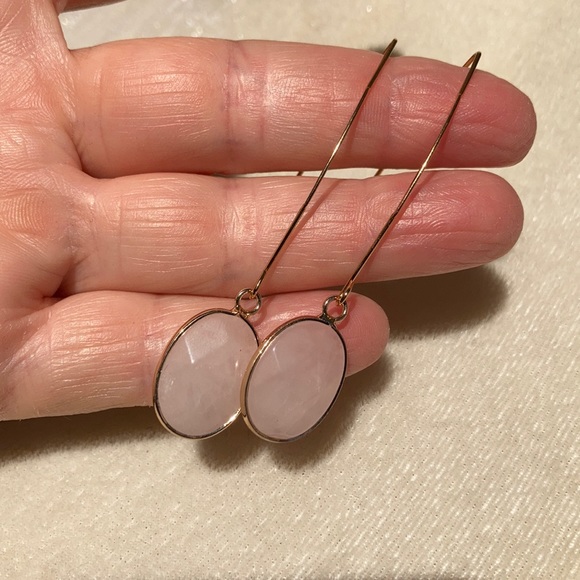 Rose Quartz Dangles - Picture 4 of 11